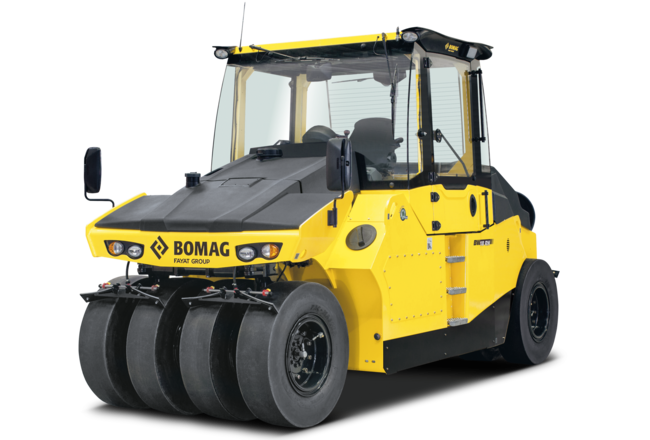 Pneumatic tyred roller BW 18 RH: With an excellent view over all key areas.